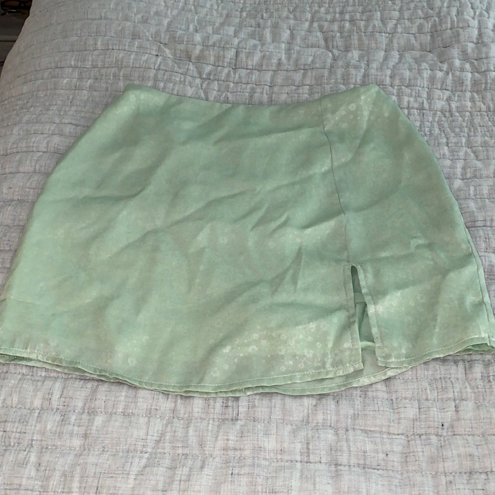 Green Mini Skirt